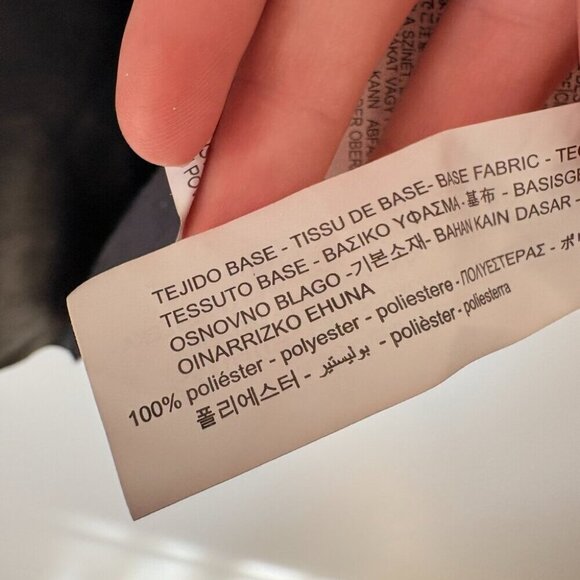 Zara Faux Leather Skirt With Belt Black Blogger Fav Size Large - Picture 10 of 12